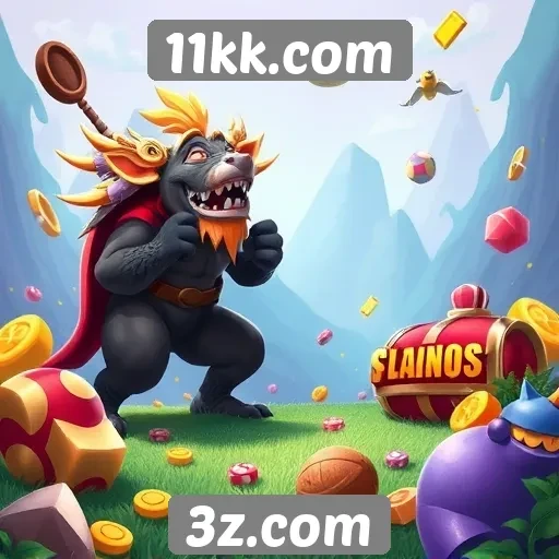 Diversidade de jogos disponíveis em 11kk.com