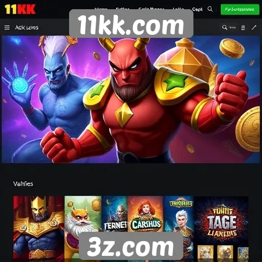 Explorando a diversidade de jogos disponíveis no 11kk.com